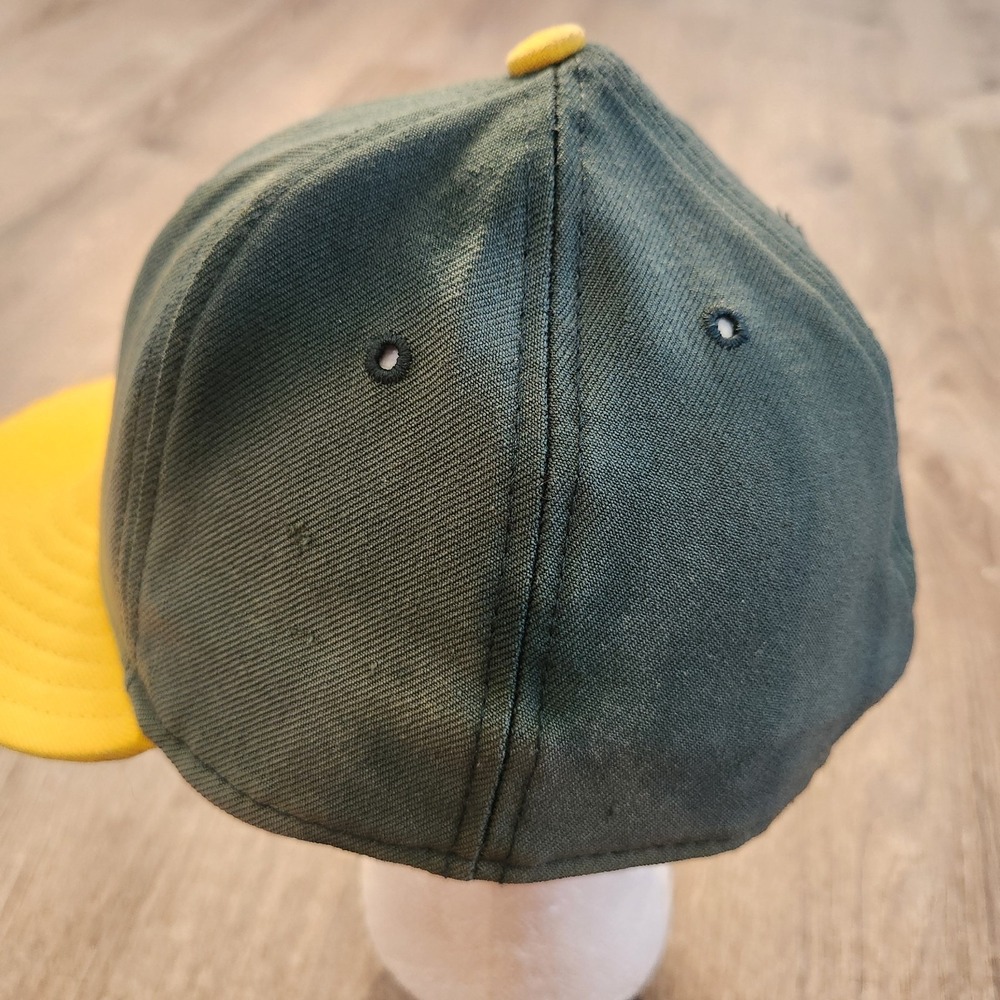 VTG Oakland Athletics MLB Fitted Baseball Hat Cap New Era 59Fifty 100% Wool READ - Picture 7 of 16